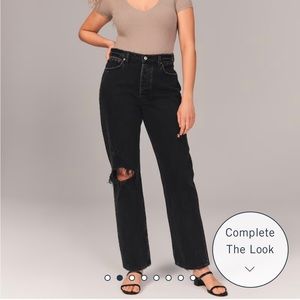 A&F High Rise Dad Jeans